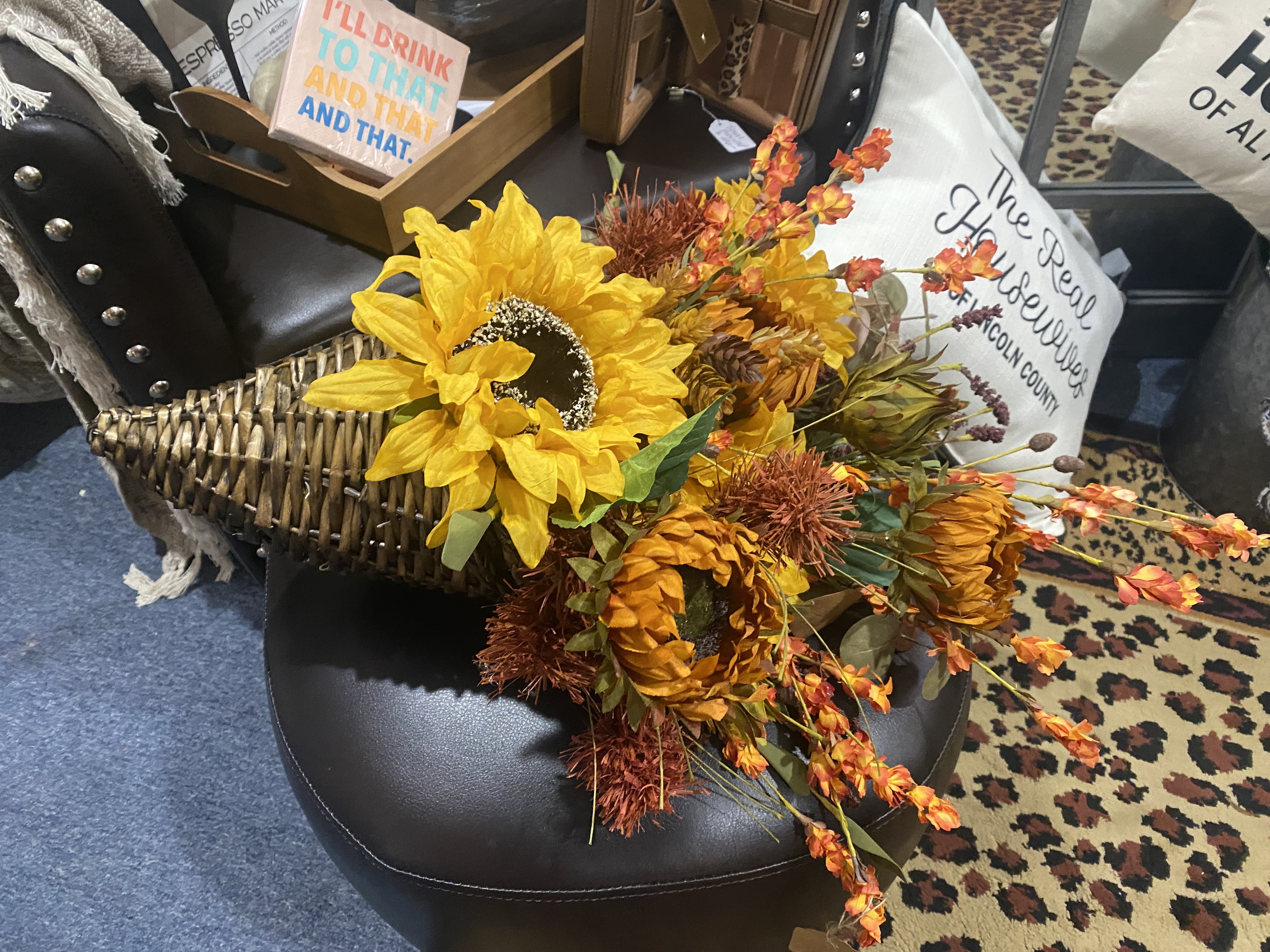 Fall floral centerpiece